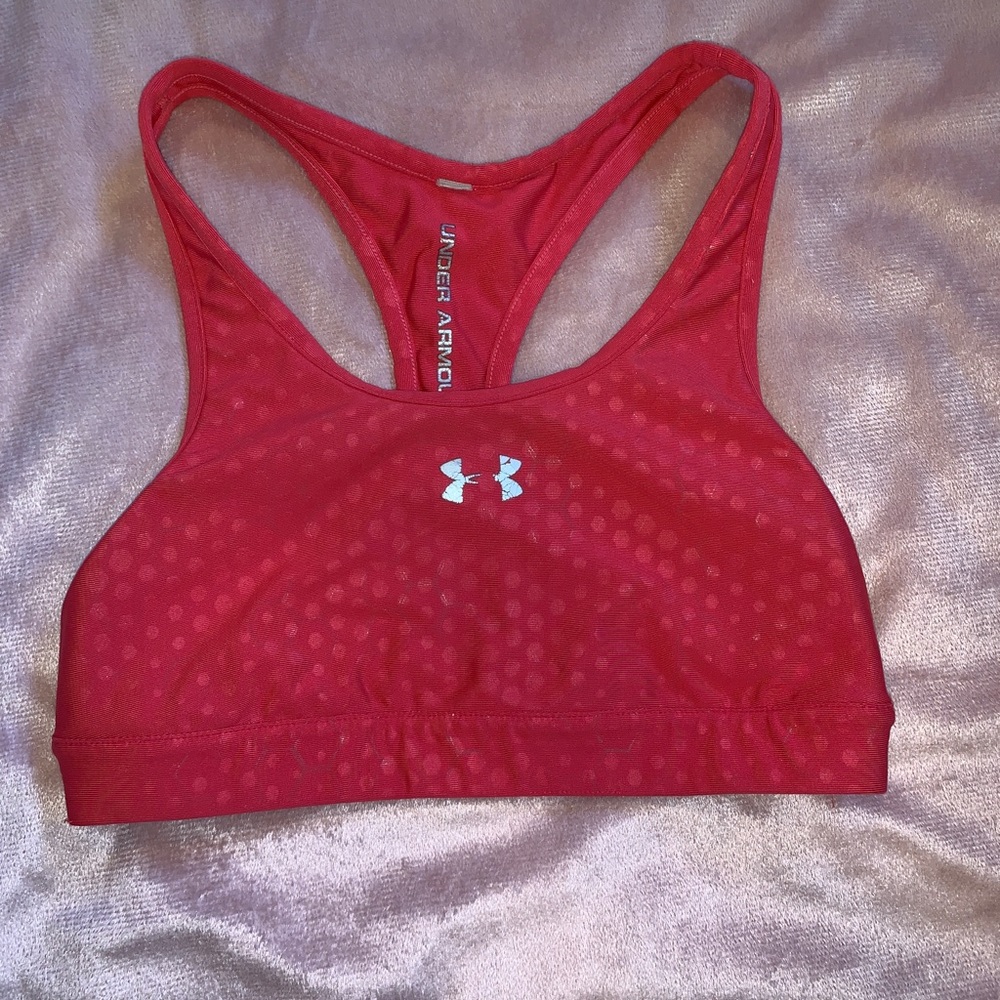 Pink Under Armour Sports Bra